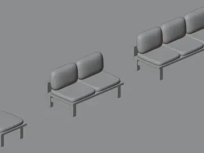 Sofa 3D Model  Cozy Minimal Style 3D model