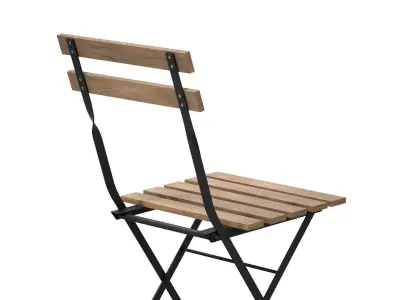 TARNO Chair black light brown stained Low-poly 3D model