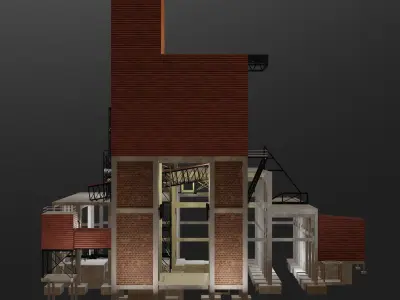 Industrial building 003 3D model