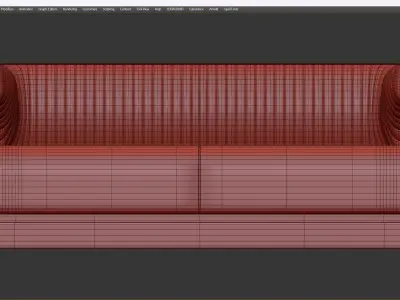  Ammons sofa Low-poly 3D model