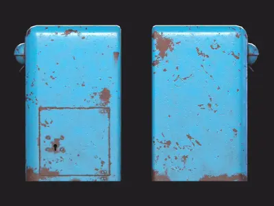 Soviet Union Mailbox Low-poly 3D model