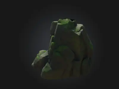 Mossy Boulder Formation  Natures Ancient Guardians 3D model