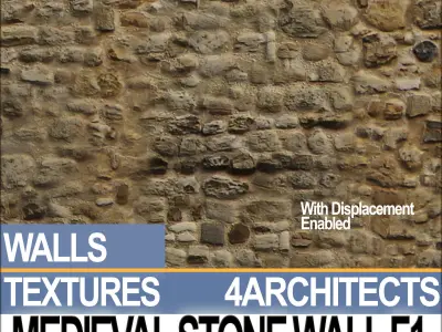 Medieval Stone Wall F 1 Texture