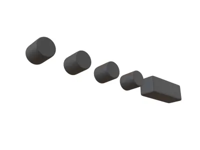 Morse Code 4 v1 001 Low-poly 3D model
