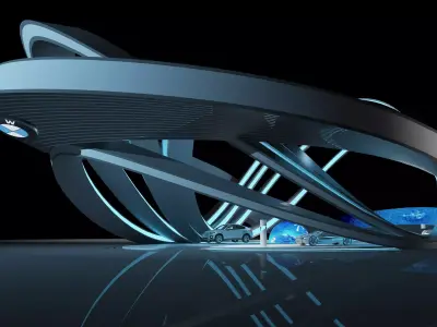 Exhibition Stand Stall Booth Low-poly 3D model