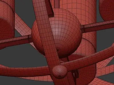 Olivier Frosted Gold Ball 3D model