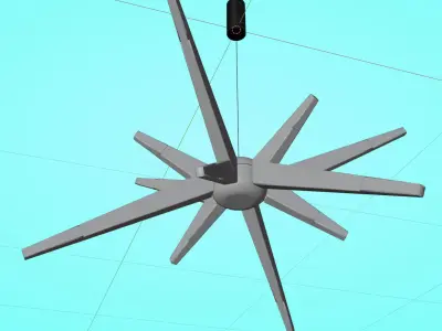 Urchin Lighting Chandelier 3D model