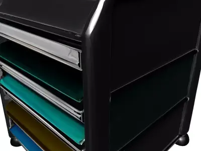 Modern Office Document Organizer Rack Low-poly 3D model