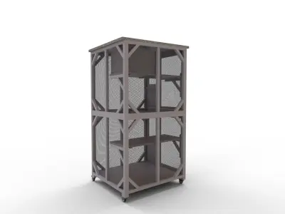 MaxxPet Large cat cage PETSITE Cat House Outdoor 3D model