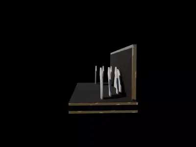 Empty stage design 3D model