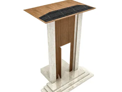 The modern villa door Low-poly 3D model