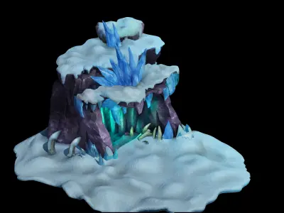Kunlun Snow Mountain - Cave 03 3D model