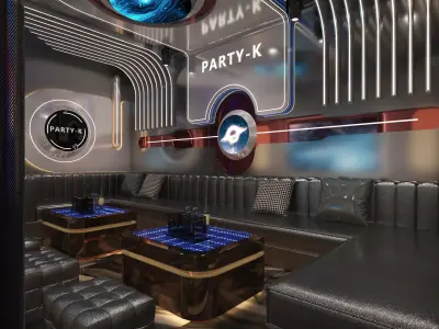 KTV room Low-poly 3D model