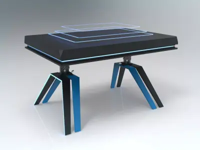The SCI-FI table Free 3D model