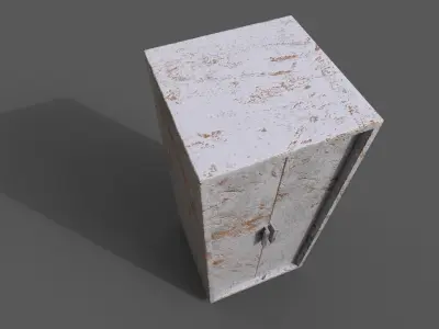 Old Modern Furniture 3D Model Low-poly 3D model purchase