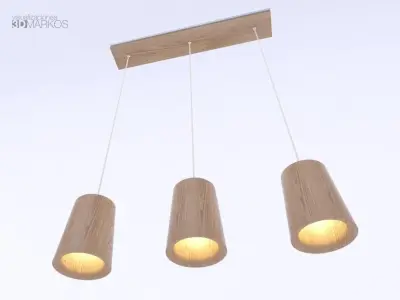 Lamps Solid Cone Pendant 3D model