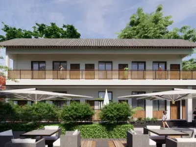 modern guesthouse design 3D model