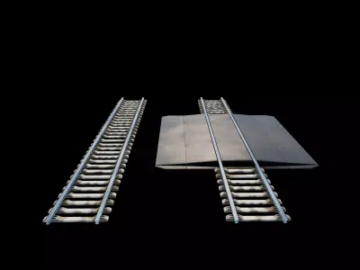 Railway Track 3D model