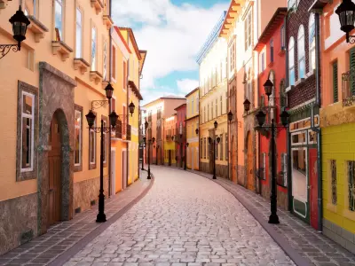 European City Street 3d Scene Low-poly 3D model