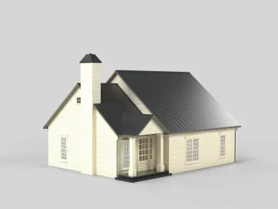 Cottage House Design 05T5 Low-poly 3D model