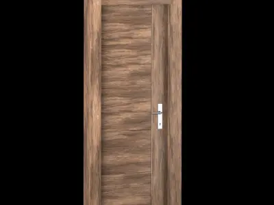 Interior-exterior Wooden Door 3D model purchase