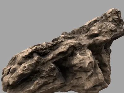 Rock Low-poly 3D model shop