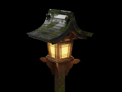 Lamp post japan 3D model