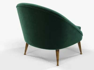 Brabbu Malay armchair 3D model