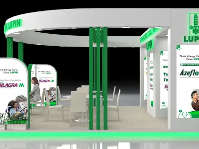 6m x 6m Booth Design Texture
