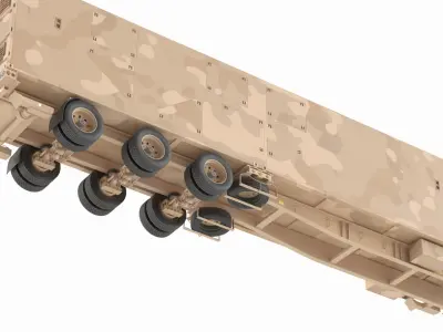  Missile Launcher Sand Camo with Truck 