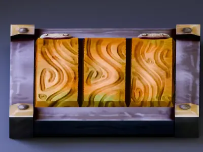 Interactive Object - Trapdoor Low-poly 3D model