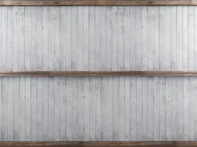 Wooden ceiling with beams 3D model