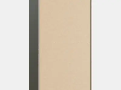 BILLY bookcase with glass doors 3D model