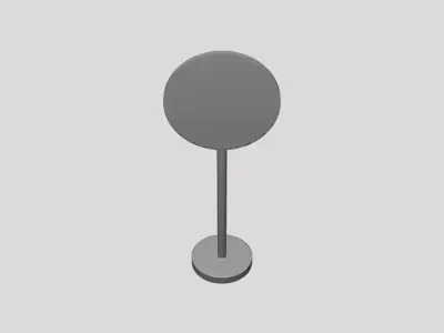 Traffic Sign - Geometry Only No Textures No Materials 3D model