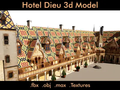 Hotel Dieu- 3d Model 3D model