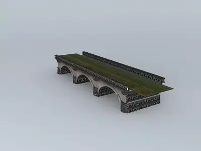 The bridge over Clain Free 3D model