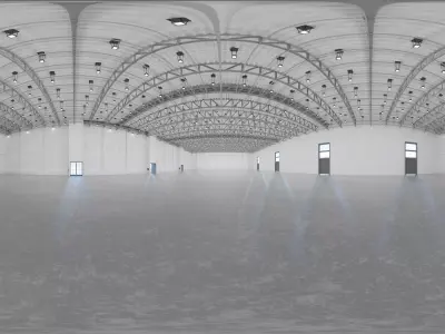exhibition hall 3D model by rzhuk