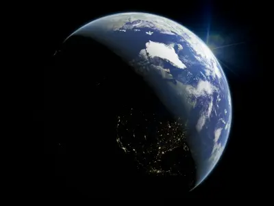 Photorealistic Earth 16K  3D model