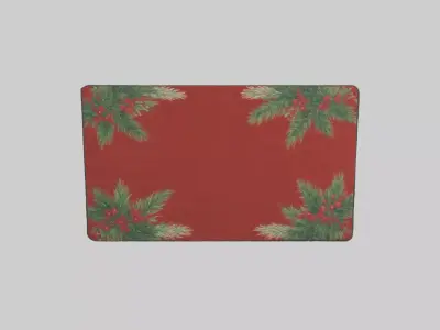 Holiday Door Mat Model Low-poly 3D model