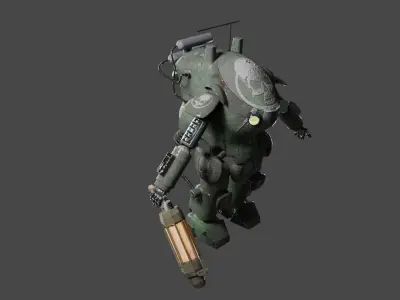 Machinen Krieger Fireball-sg Low-poly 3D model