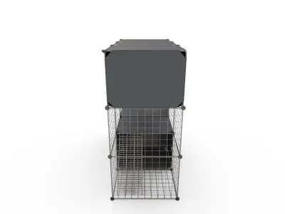 YITAHOME Large Cat Cage with Storage 3D model