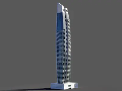 DAMAC Heights - Dubai marina 3D model