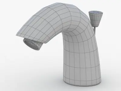 1644 - Water Tap Low-poly 3D model