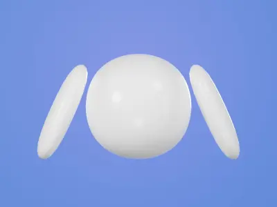 Auto bot series No1 Minimal stylized Low-poly 3D model
