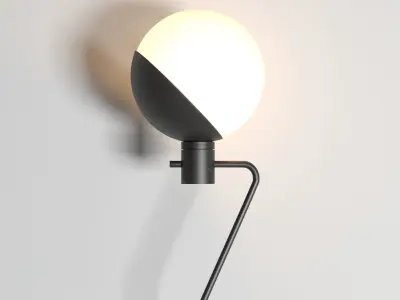 Grupa Baluna collection Black  Light floor lamp 3D model