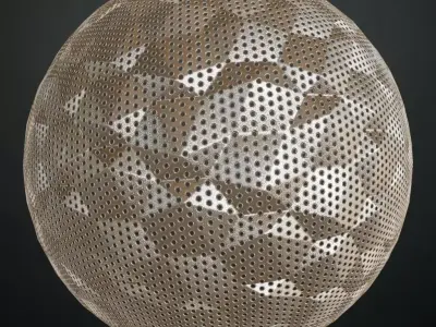 White Metal Grill Transparent PBR Seamless Texture purchase