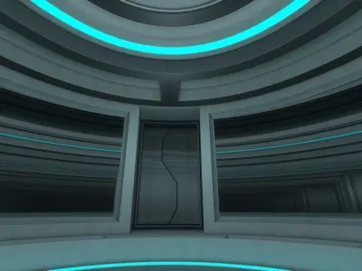 Sci Fi Room 3D model 16