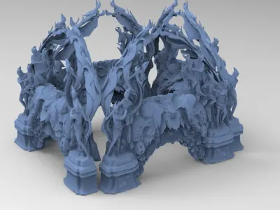 Catacombs of France gateway 1 3D model