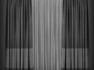 Curtain 3D model 76 3D model