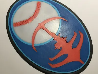 Star Trek Deep Space Nine Niners Baseball Team Logo 3D print model